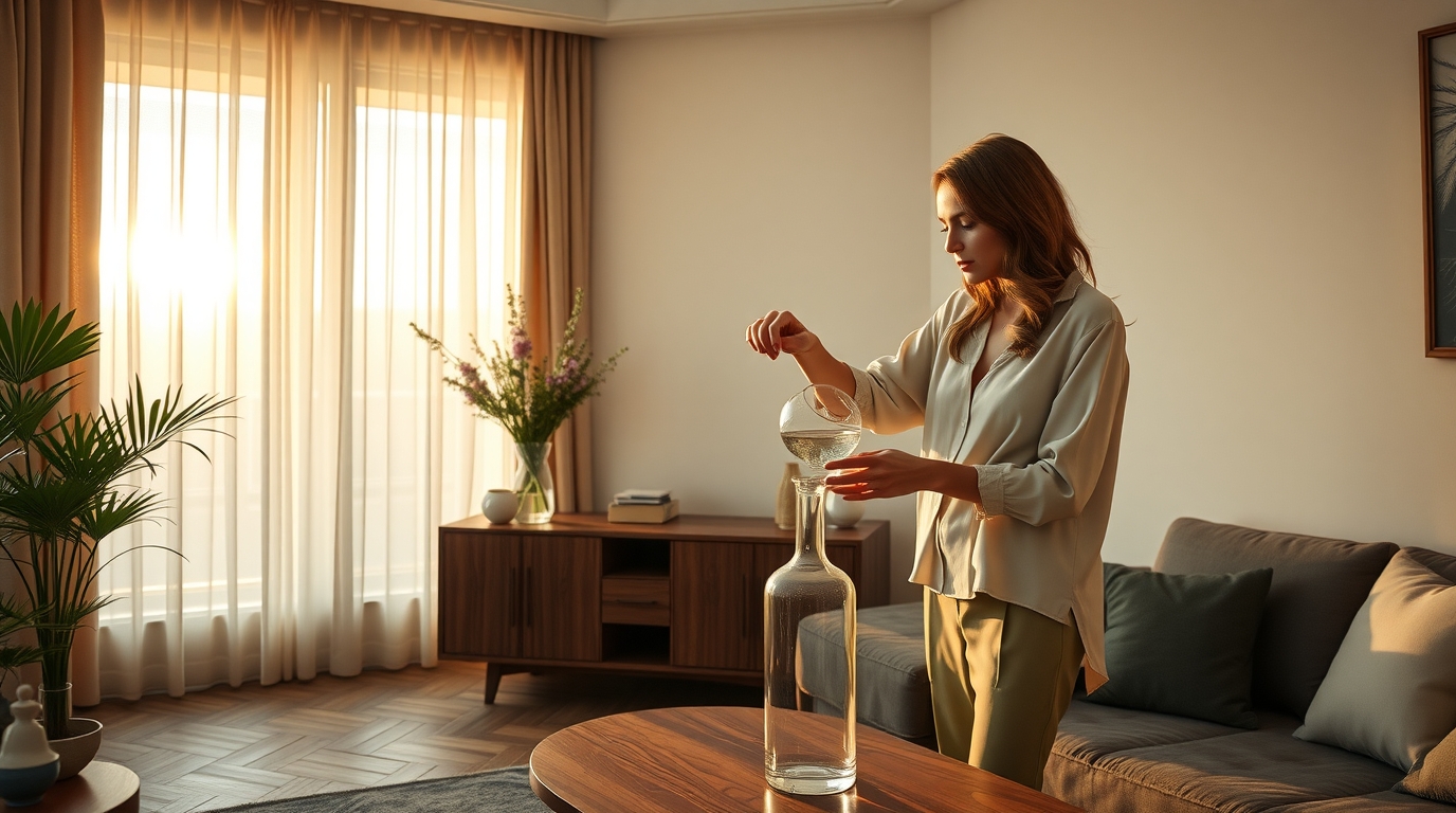 ваза стеклянная